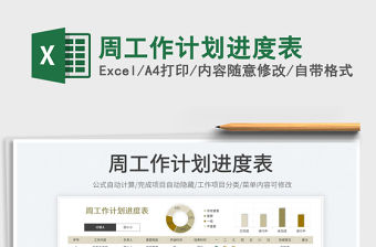 2023周工作計劃進度表免費下載