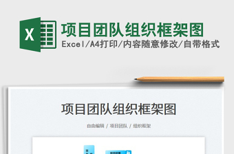 2023項(xiàng)目團(tuán)隊(duì)組織框架圖免費(fèi)下載