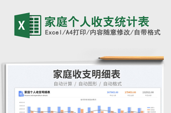 2023家庭個(gè)人收支統(tǒng)計(jì)表免費(fèi)下載