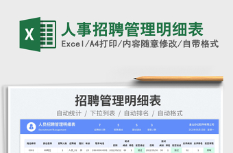 2023人事招聘管理明細(xì)表免費(fèi)下載