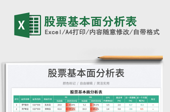 2023股票基本面分析表免費(fèi)下載