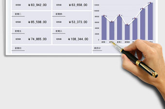 2023銷售額每周匯總統計表免費下載