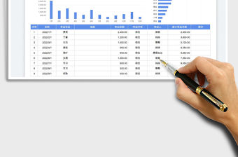 2023家庭支出記賬表-個人支出金額免費下載