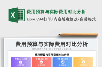 2023費用預(yù)算與實際費用對比分析免費下載