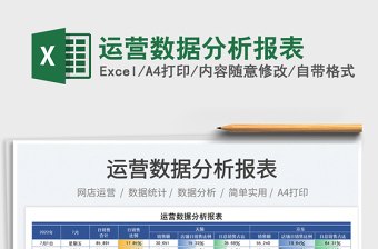 2023運(yùn)營數(shù)據(jù)分析報表免費(fèi)下載