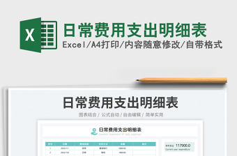 2023日常費(fèi)用支出明細(xì)表免費(fèi)下載