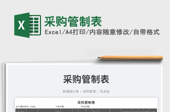 2023采購管制表免費下載