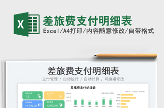2023差旅費支付明細表免費下載