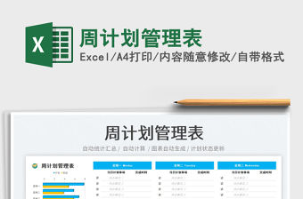 2023周計劃管理表免費下載