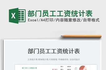 2023部門(mén)員工工資統(tǒng)計(jì)表免費(fèi)下載