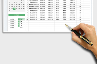 2022工作計劃表-帶日歷免費下載
