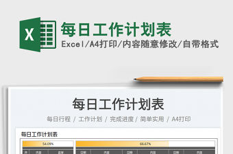 2023每日工作計劃表免費下載