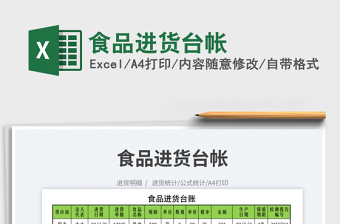 2023食品進(jìn)貨臺帳免費下載