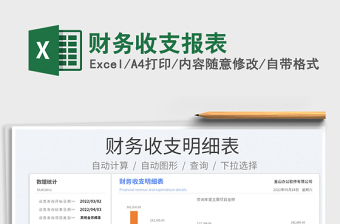 2023財務(wù)收支報表免費下載