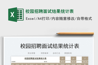 2023校園招聘面試結果統(tǒng)計表免費下載