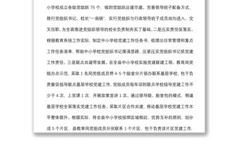 中小學(xué)校黨建匯報提綱