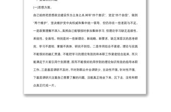 黨員干部2022年“迎盛會(huì)、鑄忠誠(chéng)、強(qiáng)擔(dān)當(dāng)、創(chuàng)業(yè)績(jī)”主題教育專題組織生活會(huì)個(gè)人對(duì)照檢查材料