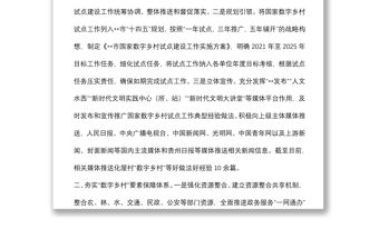 數字鄉村改革工作匯報