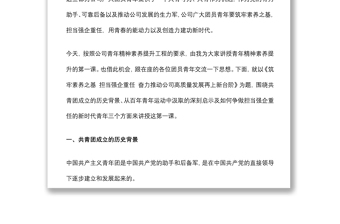 團(tuán)課講稿：筑牢素養(yǎng)之基 擔(dān)當(dāng)強(qiáng)企重任 奮力推動(dòng)公司高質(zhì)量發(fā)展再上新臺(tái)階