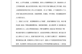 青年人才隊伍建設工作匯報