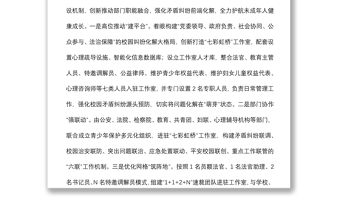 青少年權(quán)益保護(hù)典型經(jīng)驗(yàn)材料