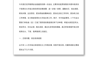 副市長(zhǎng)在培育壯大市場(chǎng)主體聯(lián)席會(huì)上的講話