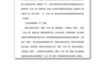 黨支部黨建工作經驗交流