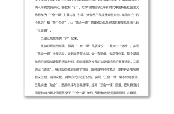 黨支部黨建工作經(jīng)驗(yàn)交流