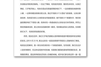 電力企業安全演講稿