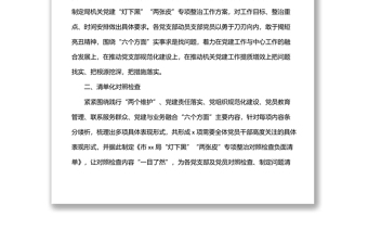 關(guān)于推動機(jī)關(guān)黨建“燈下黑”“兩張皮”專項整治工作匯報(局機(jī)關(guān)) 關(guān)于推動機(jī)關(guān)黨建“燈下黑”“兩張皮”專項整治工作匯報(局機(jī)關(guān))