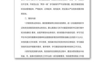 “三會一課”整改方案