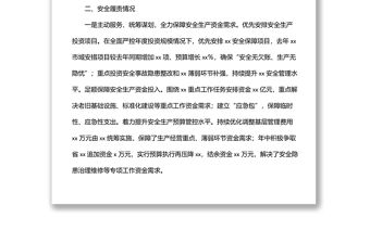 財務部主任安全履職履責述職報告范文