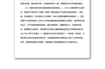 鄉鎮紀委2022上半年工作總結及下半年工作計劃