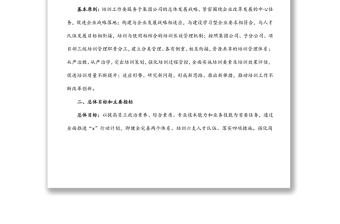 國有企業(yè)人才培訓方案