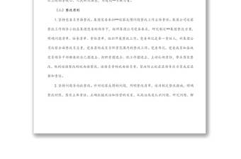 某國有企業(yè)落實巡察整改工作方案