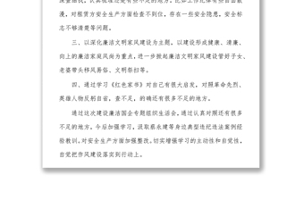 建設(shè)廉潔國(guó)企專題組織生活會(huì)個(gè)人情況匯報(bào)