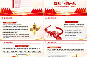 2022盛世華誕舉國同慶PPT紅色大氣風熱烈慶祝中華人民共和國成立73周年專題黨課黨建課件模板