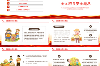 2022全國糧食安全宣傳周PPT卡通插畫風(fēng)糧食安全宣傳周知識宣講課件模板下載