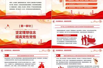 2022努力做守紀律和規(guī)矩的新時代合格黨員PPT紅色黨政風黨支部黨員干部黨史學習教育專題黨建黨課課件模板下載