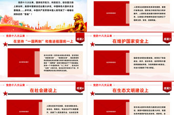 新時(shí)代偉大成就PPT精美創(chuàng)意十八大以來取得的巨大成就黨支部機(jī)關(guān)單位主題黨日黨課學(xué)習(xí)黨建課件