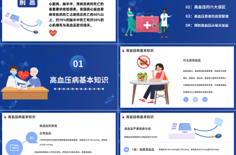 2022預(yù)防高血壓PPT插畫風(fēng)高血壓知識普及課件模板下載