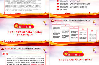 2022十九屆七中全會公報PPT大氣黨政風全面解讀中國共產黨第十九屆七中全會公報精神黨建黨課學習課件