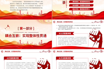 2022統(tǒng)籌推進(jìn)大中小學(xué)思政課一體化PPT大氣黨建風(fēng)黨員干部學(xué)習(xí)教育專題黨課黨建課件