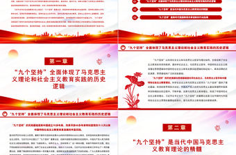 2022“九個(gè)堅(jiān)持”是馬克思主義教育理論創(chuàng)新與發(fā)展PPT深入學(xué)習(xí)習(xí)近平總書(shū)記關(guān)于教育的重要論述專題黨課黨建課件