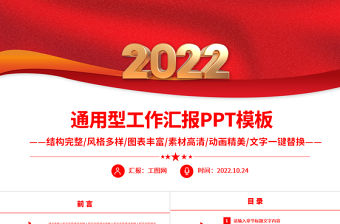 2022大氣通用型PPT模板7