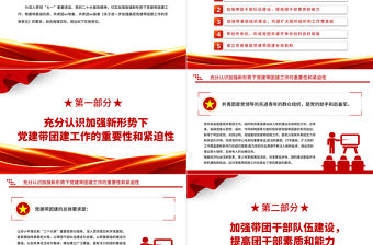 2022黨建帶團建事業(yè)薪火傳PPT紅色黨建風(fēng)關(guān)于進(jìn)一步加強基層黨建帶團建工作的實施意見黨課課件