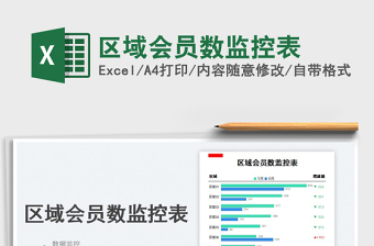 區(qū)域會(huì)員數(shù)監(jiān)控表