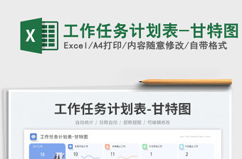 工作任務(wù)計劃表-甘特圖