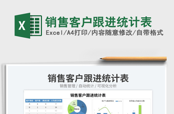 銷售客戶跟進統(tǒng)計表