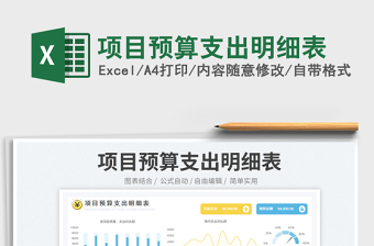 項(xiàng)目預(yù)算支出明細(xì)表